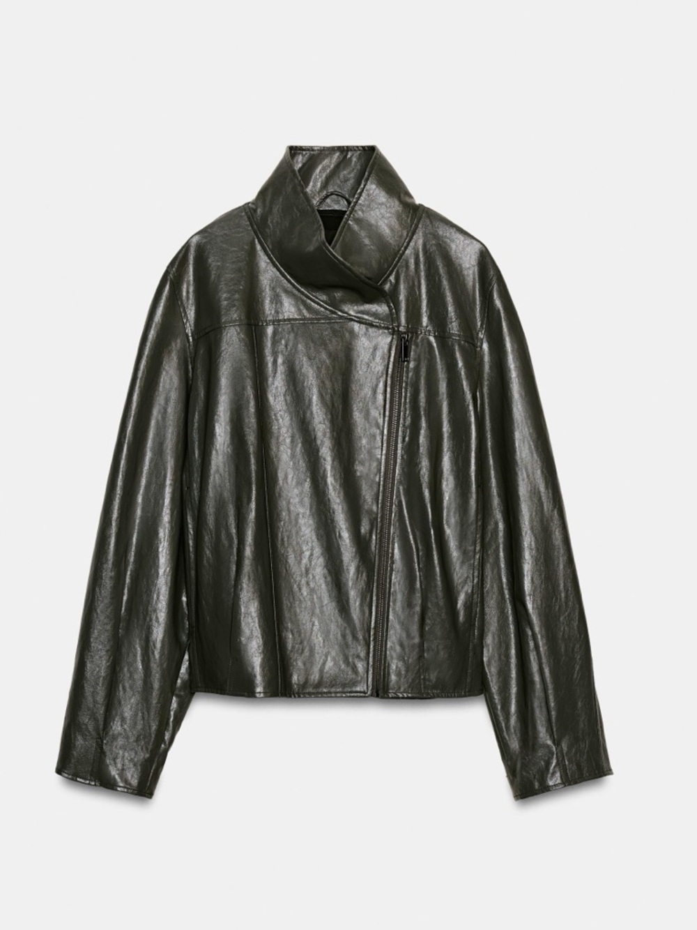 Zara ZW Collection Faux Leather Jacket